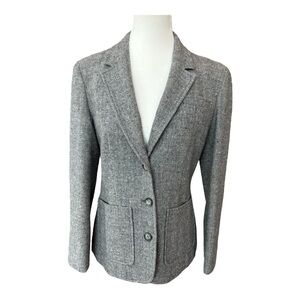Vintage Pendleton Wool Blazer Jacket Tweed Gray Sz 10